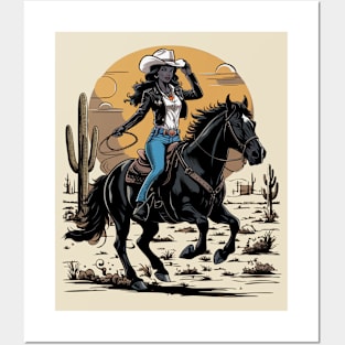 Cowgirl Western Posters and Art